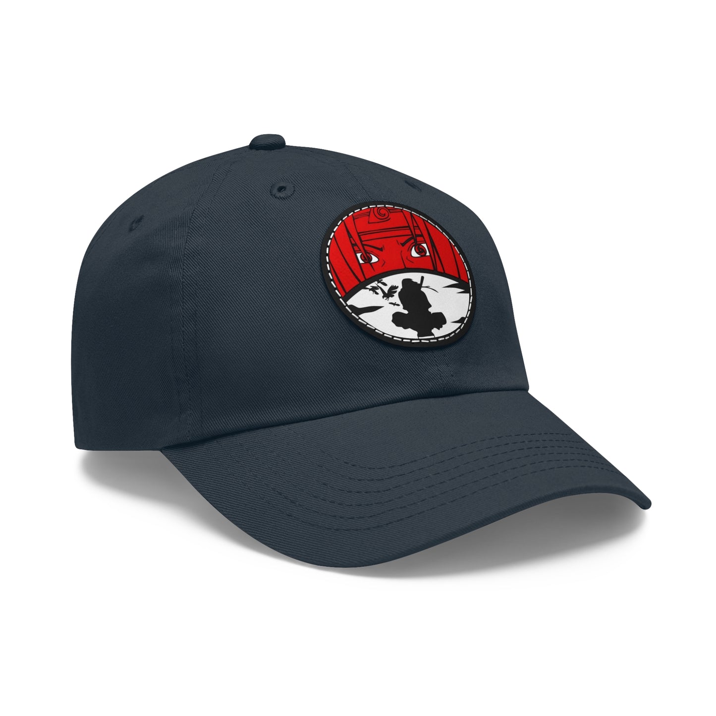 Itachi Uchiha design, Stylish Hat with Leather Patch