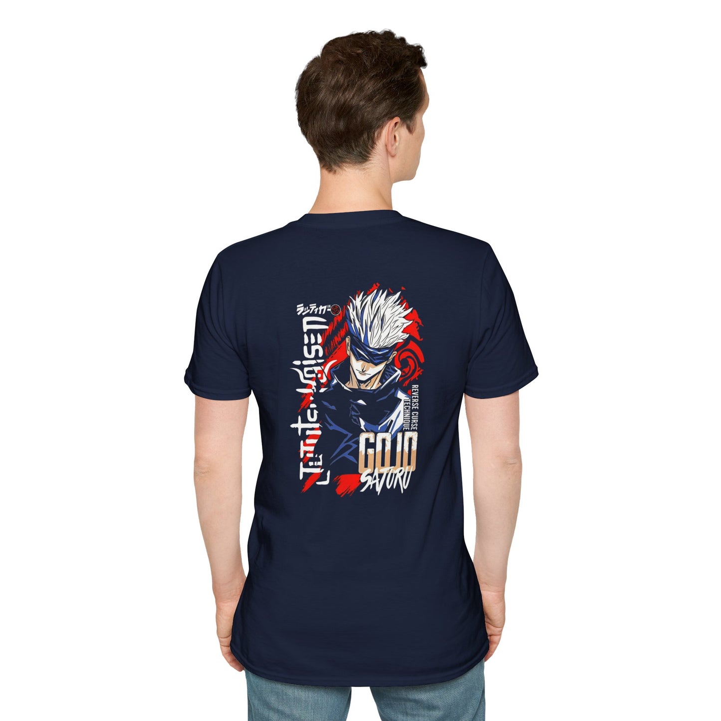 Jujutsu Kaisen Gojo Anime Unisex Softstyle T-Shirt | Casual Graphic Tee