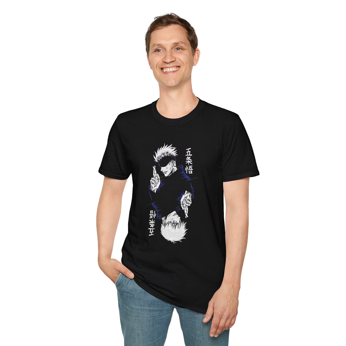 Jujutsu Kaisen Gojo Anime Unisex Softstyle T-Shirt | Casual Graphic Tee