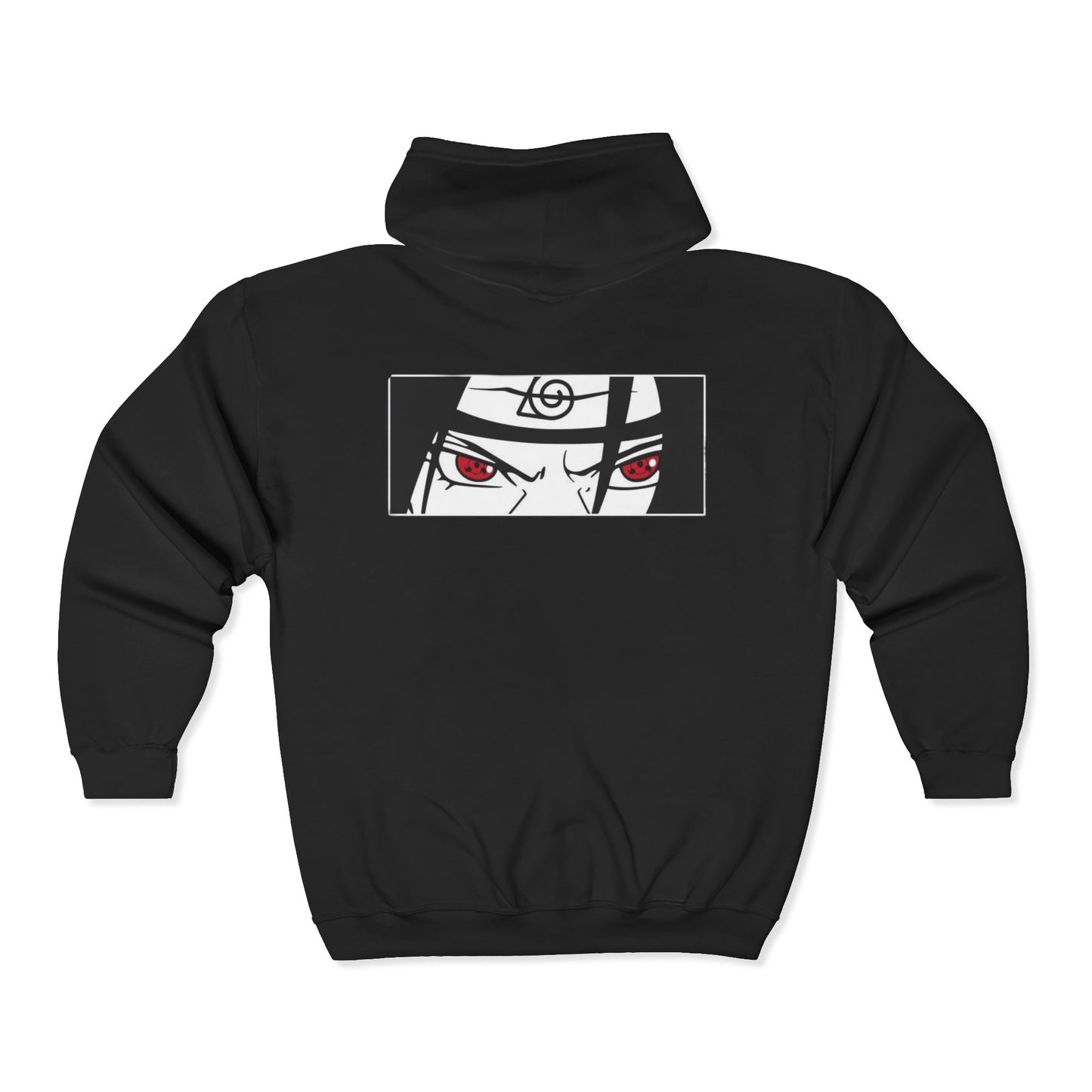 itachi uchiha Hoodie, Unisex Heavy Blend Full Zip Sweatshirt for Everyday Style, Perfect Gift for Him/Her, Casual Layering
