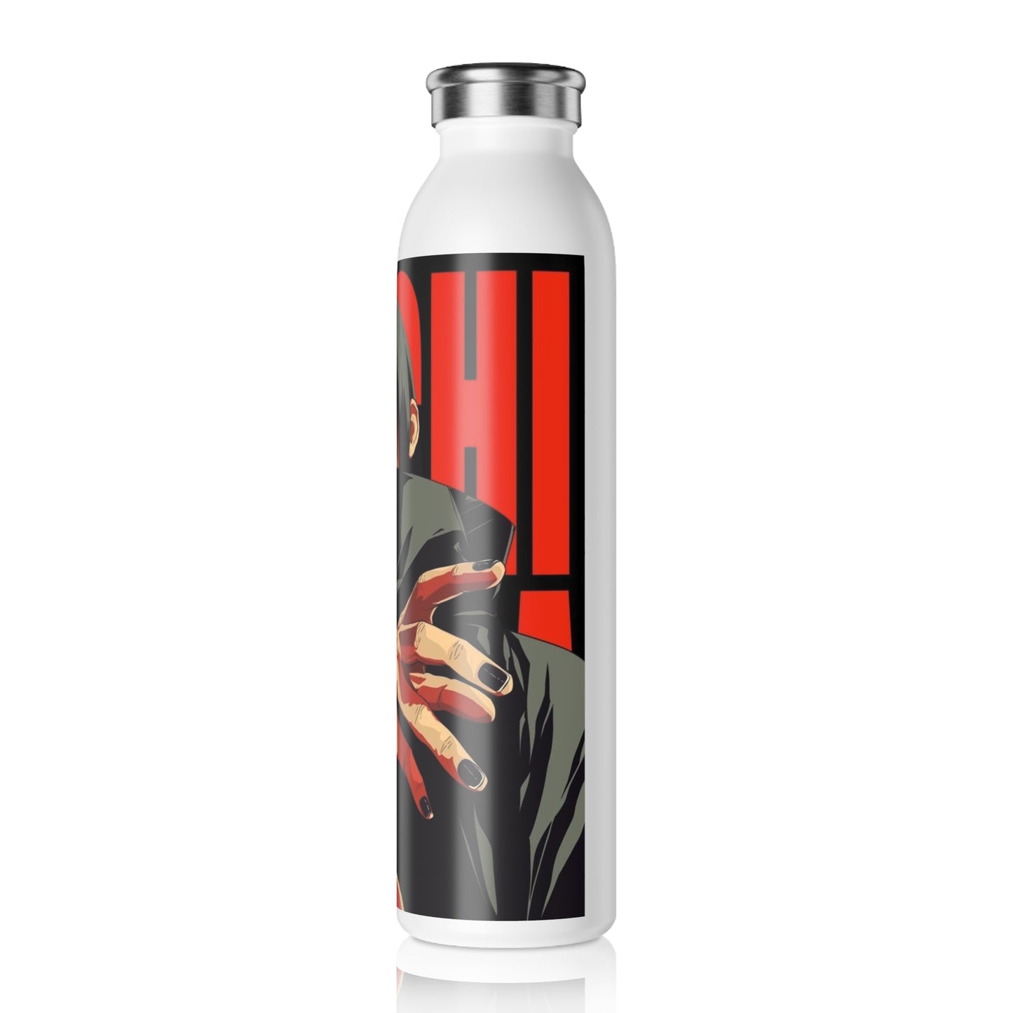 Itachi Uchiha, Anime Style Slim Water Bottle