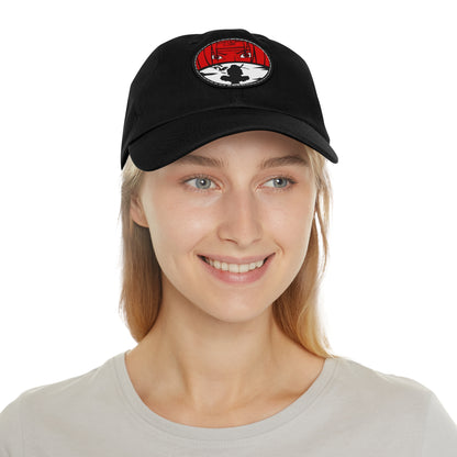 Itachi Uchiha design, Stylish Hat with Leather Patch