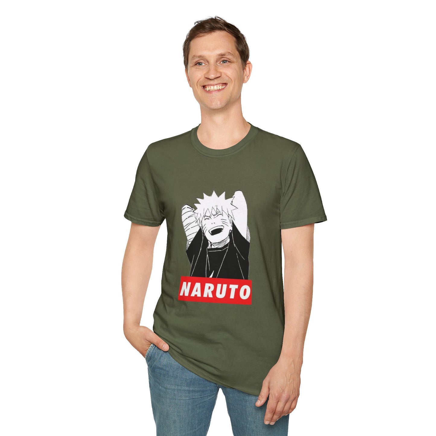Naruto chill T-Shirt, Unisex Softstyle Tee, Casual Graphic Tee, Gift for Anime Lovers