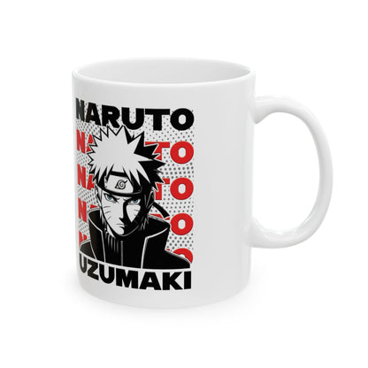 Naruto Uzumaki Ceramic Mug - Anime Lover's Coffee Cup, Gift for Fans, Naruto Themed Drinkware, Collectible Mug, Geeky Kitchen Decor