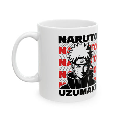 Naruto Uzumaki Ceramic Mug - Anime Lover's Coffee Cup, Gift for Fans, Naruto Themed Drinkware, Collectible Mug, Geeky Kitchen Decor