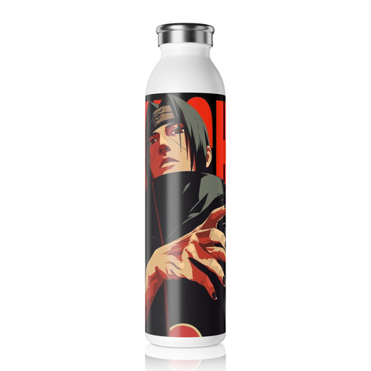 Itachi Uchiha, Anime Style Slim Water Bottle