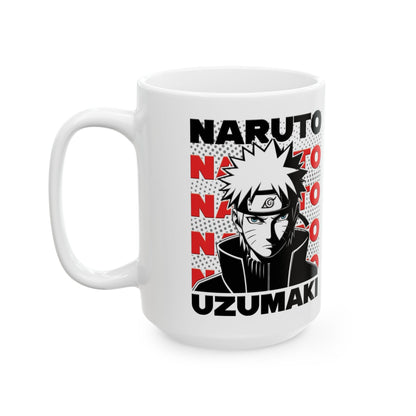 Naruto Uzumaki Ceramic Mug - Anime Lover's Coffee Cup, Gift for Fans, Naruto Themed Drinkware, Collectible Mug, Geeky Kitchen Decor