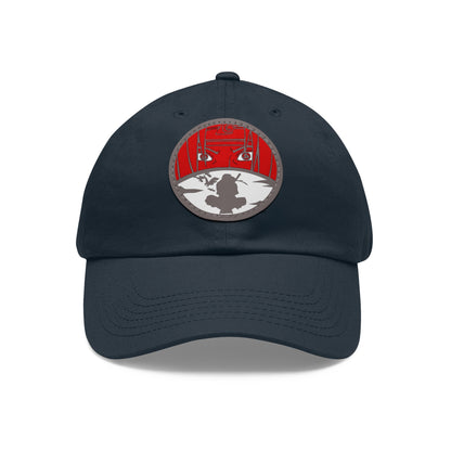 Itachi Uchiha design, Stylish Hat with Leather Patch
