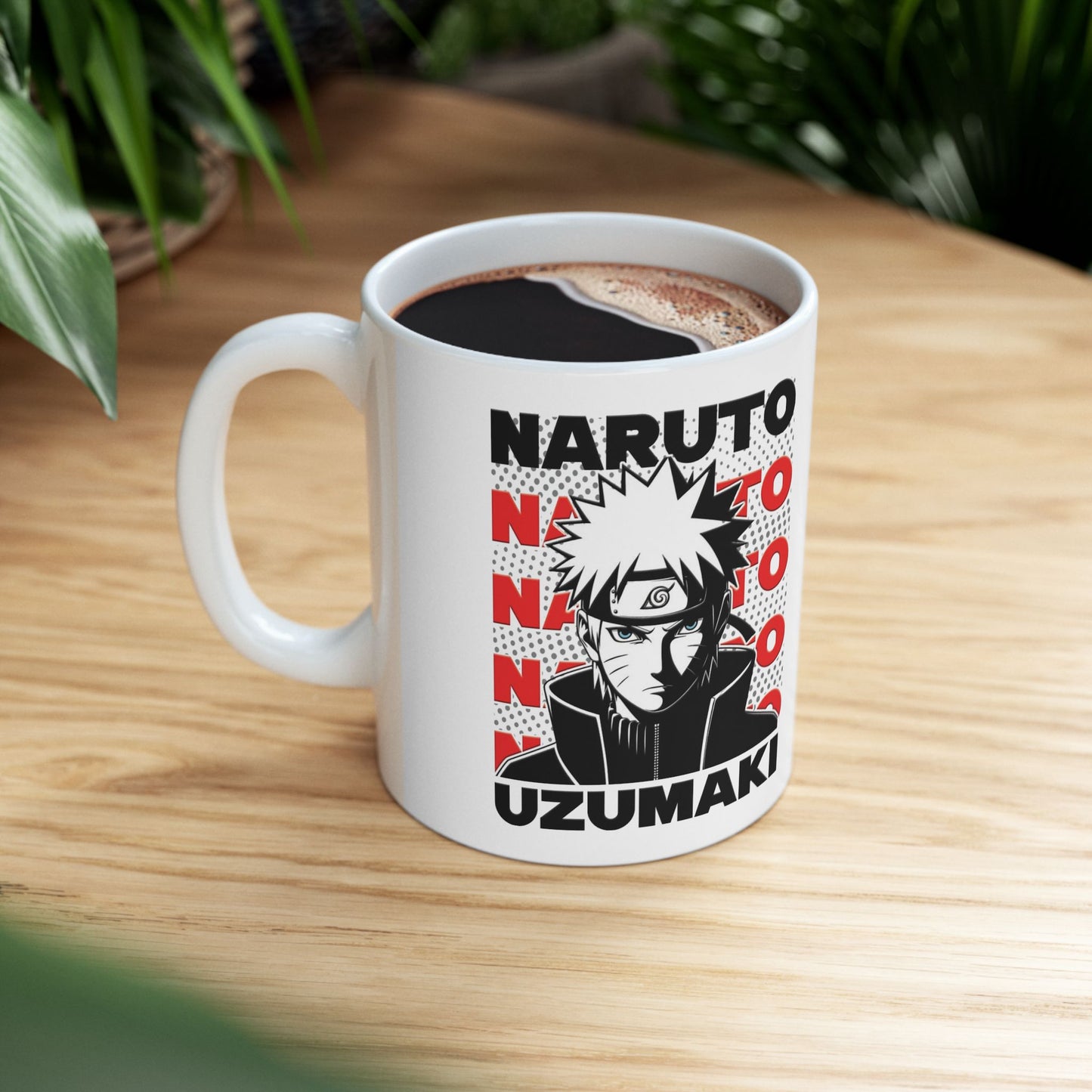Naruto Uzumaki Ceramic Mug - Anime Lover's Coffee Cup, Gift for Fans, Naruto Themed Drinkware, Collectible Mug, Geeky Kitchen Decor