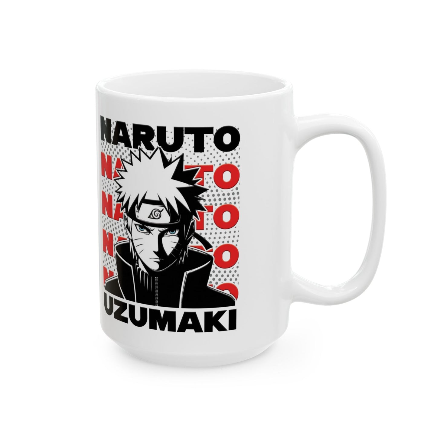 Naruto Uzumaki Ceramic Mug - Anime Lover's Coffee Cup, Gift for Fans, Naruto Themed Drinkware, Collectible Mug, Geeky Kitchen Decor