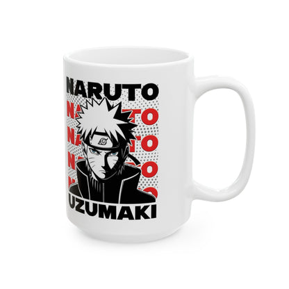 Naruto Uzumaki Ceramic Mug - Anime Lover's Coffee Cup, Gift for Fans, Naruto Themed Drinkware, Collectible Mug, Geeky Kitchen Decor