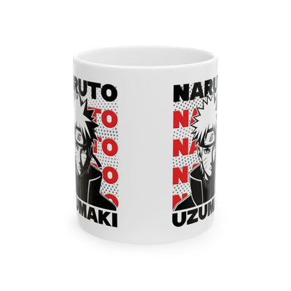 Naruto Uzumaki Ceramic Mug - Anime Lover's Coffee Cup, Gift for Fans, Naruto Themed Drinkware, Collectible Mug, Geeky Kitchen Decor