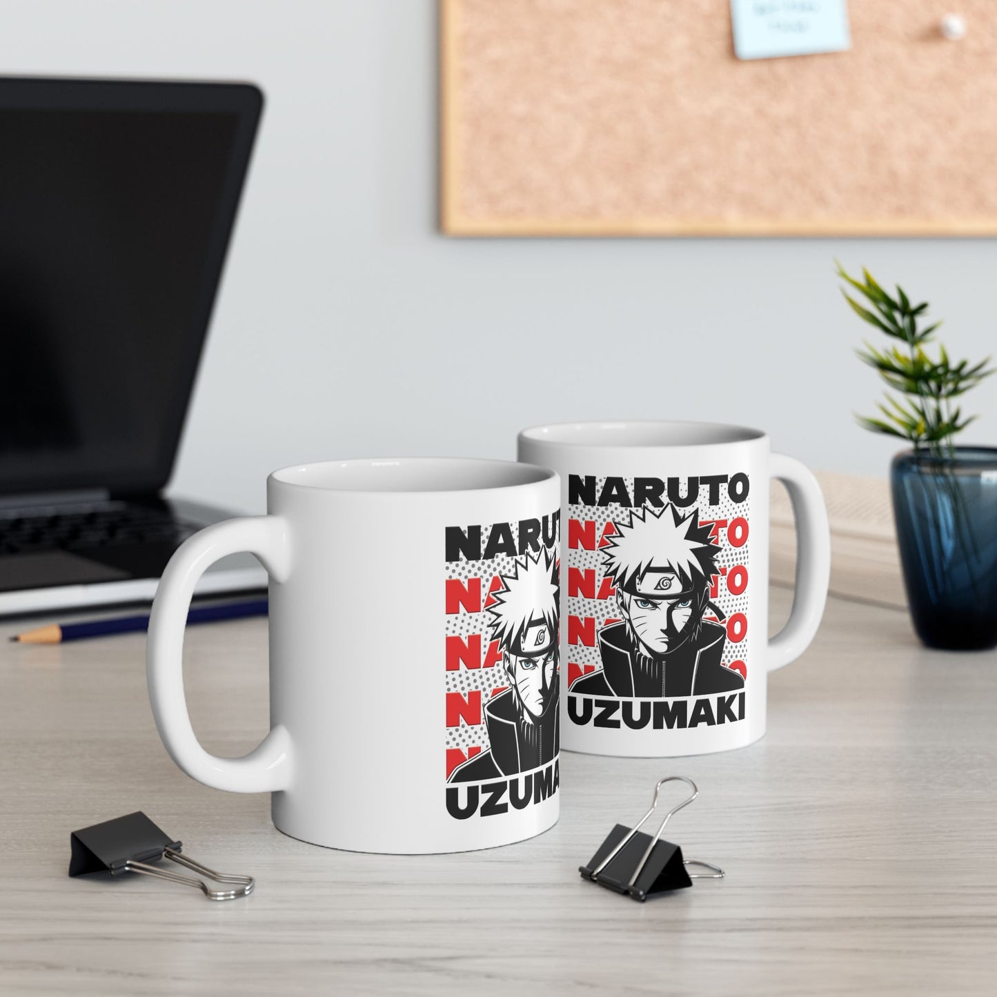Naruto Uzumaki Ceramic Mug - Anime Lover's Coffee Cup, Gift for Fans, Naruto Themed Drinkware, Collectible Mug, Geeky Kitchen Decor