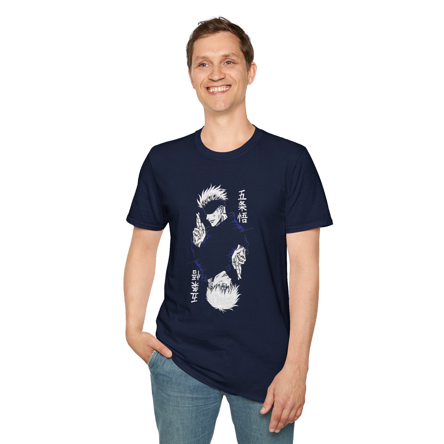 Jujutsu Kaisen Gojo Anime Unisex Softstyle T-Shirt | Casual Graphic Tee